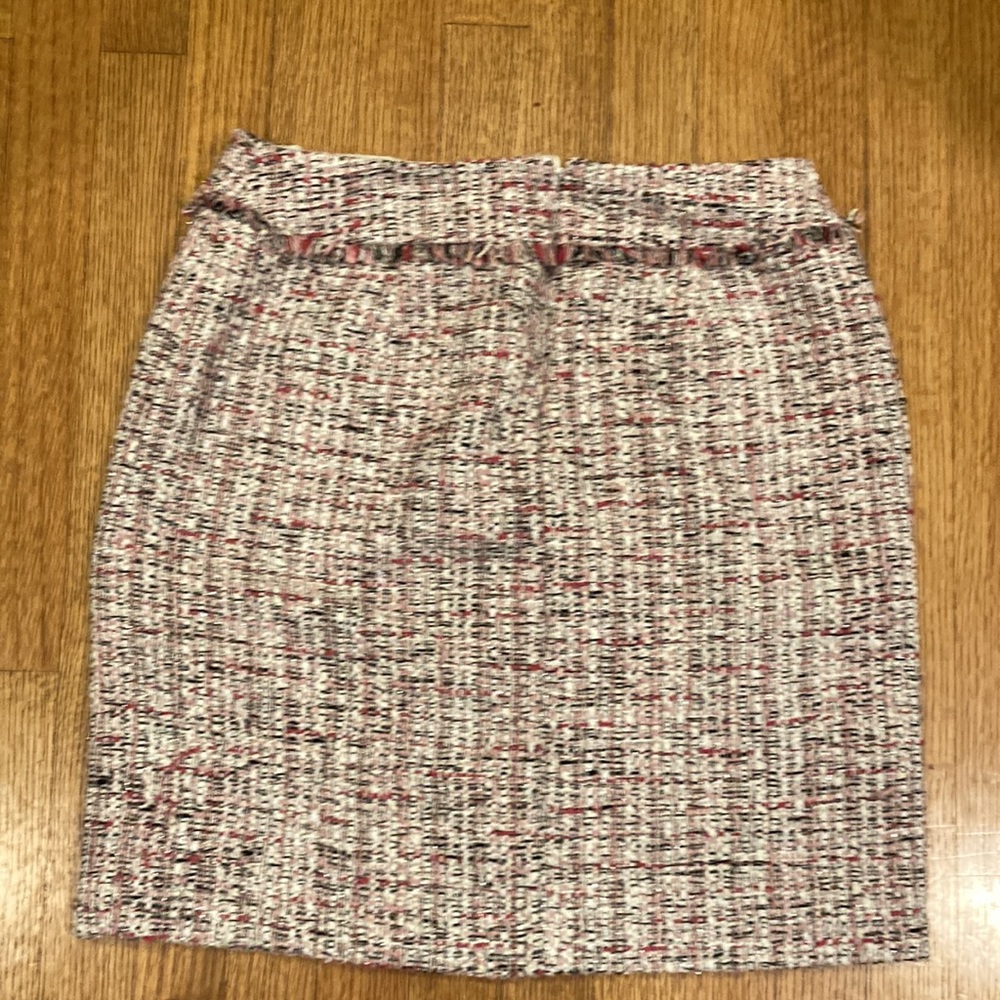 White House Black Market NWT Pink and White Skirt Size 10 - Picture 6 of 10